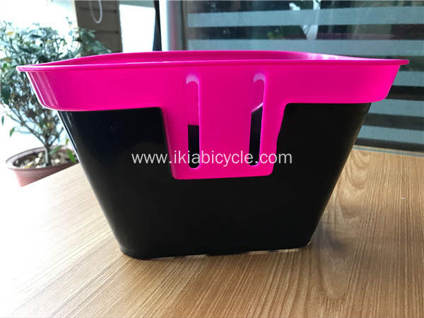 Plastic Round Wicker Bicycle Basket