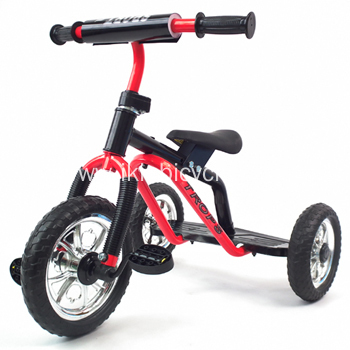 Red Black Baby Tricycle with 3 Wheels