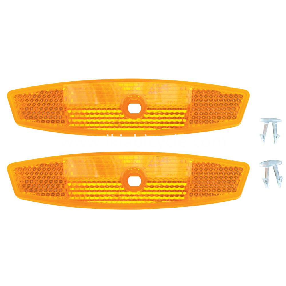 Bicycle Spoke Yellow Reflector