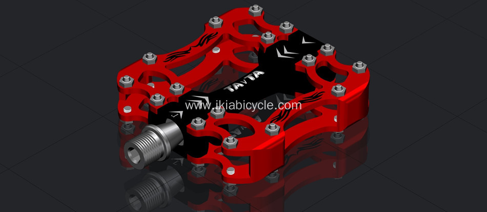 Bicycle Bearing Alloy Flat Platform Pedals