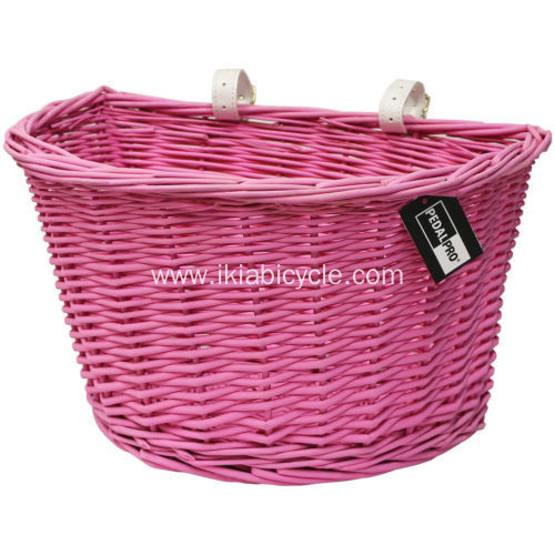 Front Wicker Bicycle Basket
