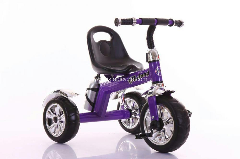Three Color Steel Frame Child Tricycle