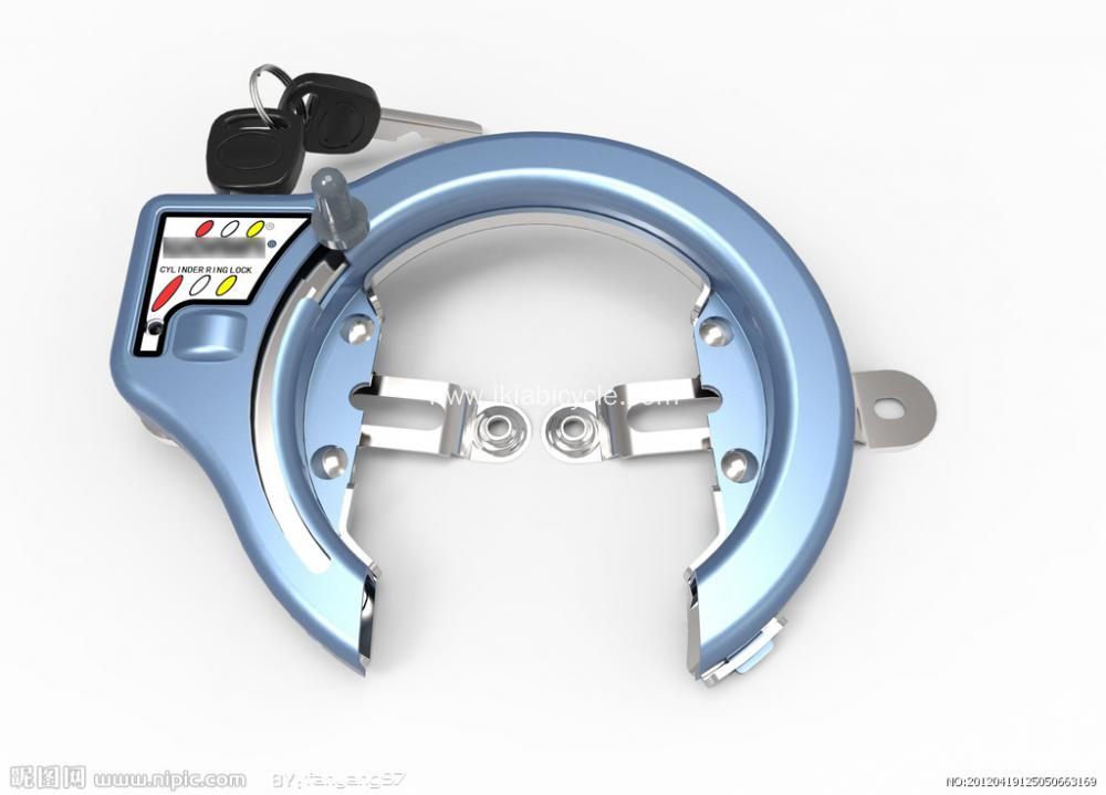 Red Color WIre Lock with 3 Keys