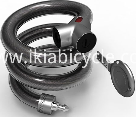 Red Color WIre Lock with 3 Keys
